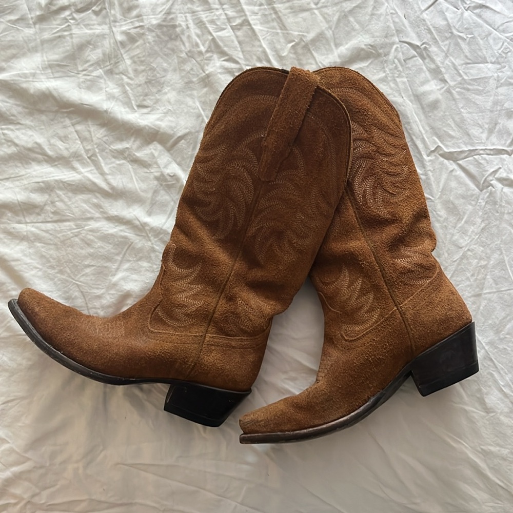 Tecovas Brown Heeled Boots - Picture 10 of 14